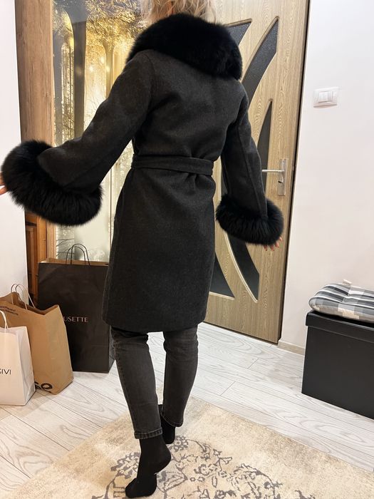 Palton din lână de alpaca