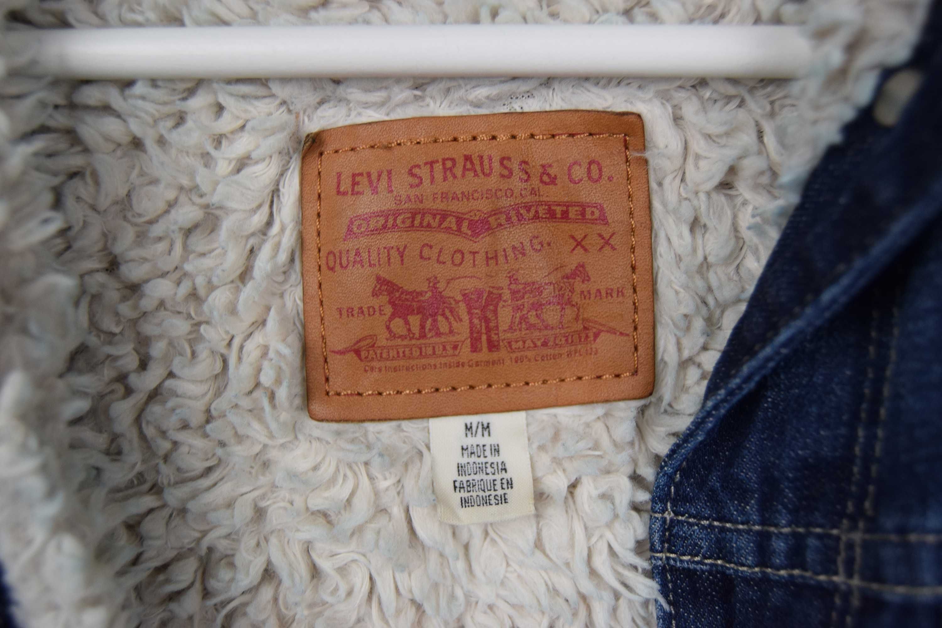 Дамско дънково яке Levi's Sherpa Trucker Jacket Размер М
