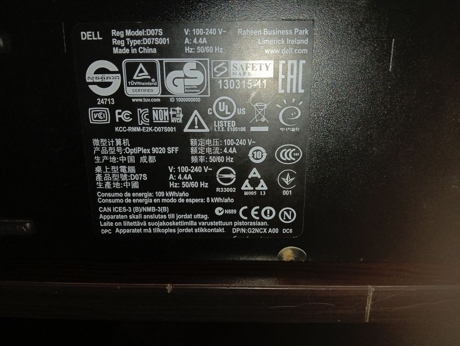 Dell optiplex 9020 ЗА РЕМОНТ