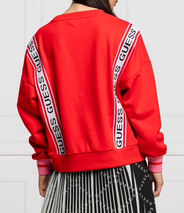 GUESS оригинален суитшърт с дълъг ръкав и щампа