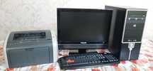 Kompyuter to‘plami + HP Printer | Ishlashga tayyor