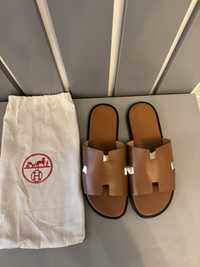 Papuci Hermès Oran Brown Man