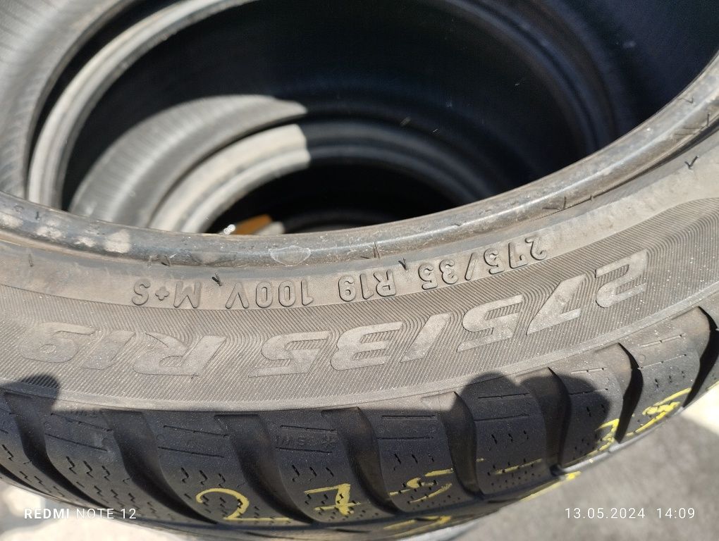 2 buc 275 35 r19 100v M+S,RUNFLAT, Pirelli , DOT 2021