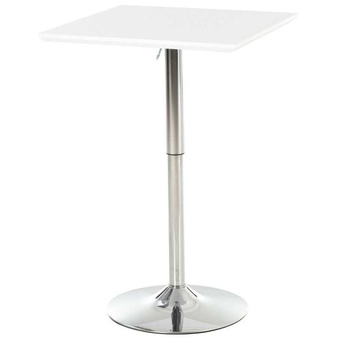 HOMCOM Бар маса,  регулируема по височина квадратна бар маса