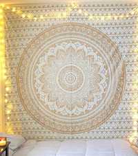 Panza decorativa Mandala, Bumbac 100%, India, 245*220 cm