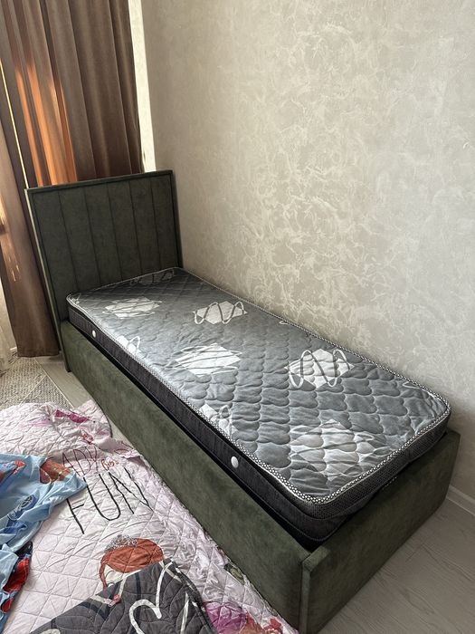 Продается новая кровать односпальная с ортопедическим матрасом, новая!