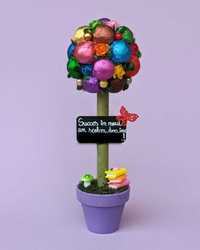 Copacel handmade din bomboane pentru inceputul anului scolar