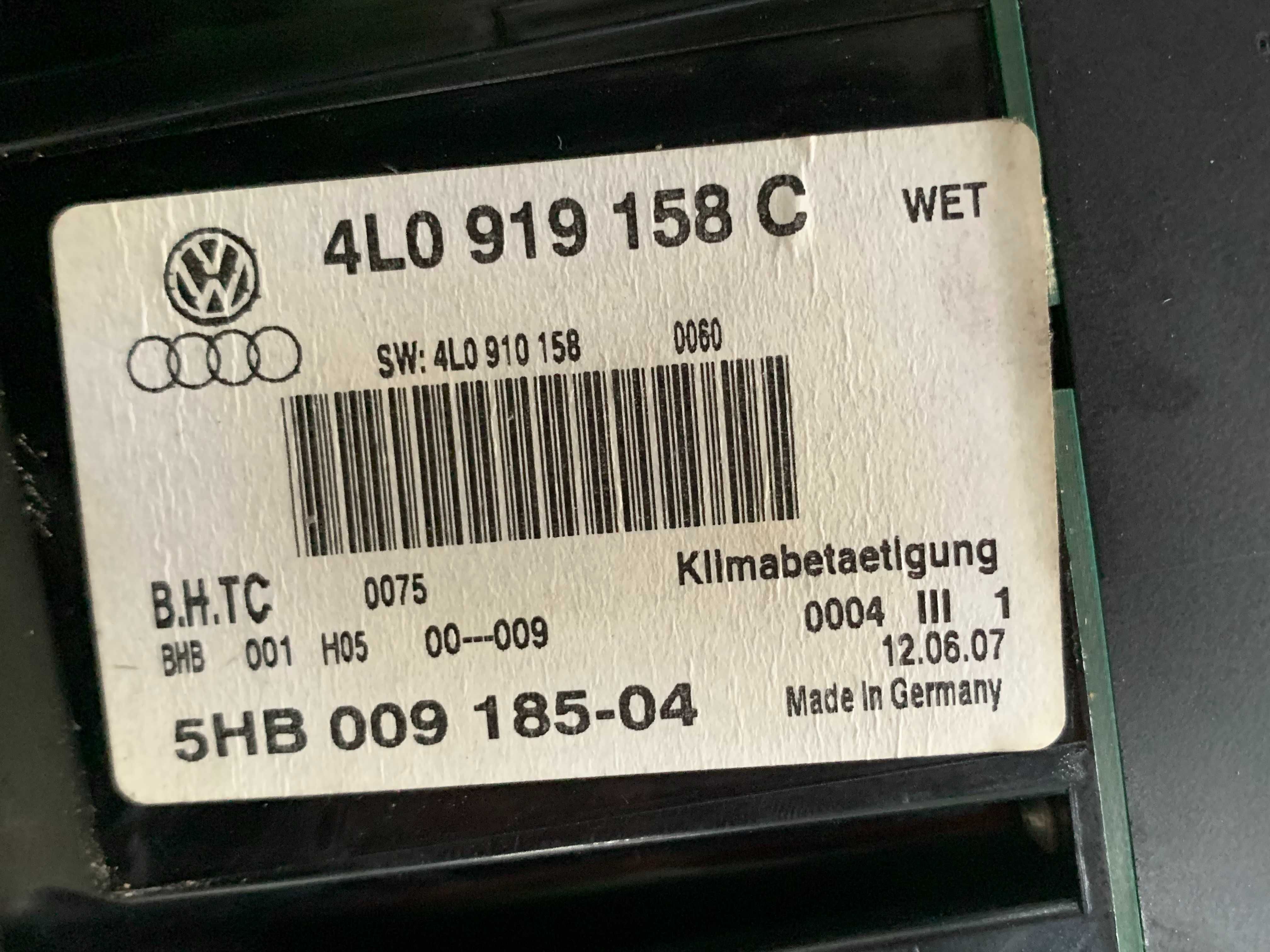 Panou climatronic spate Audi Q7 4L cod 4L0919158C