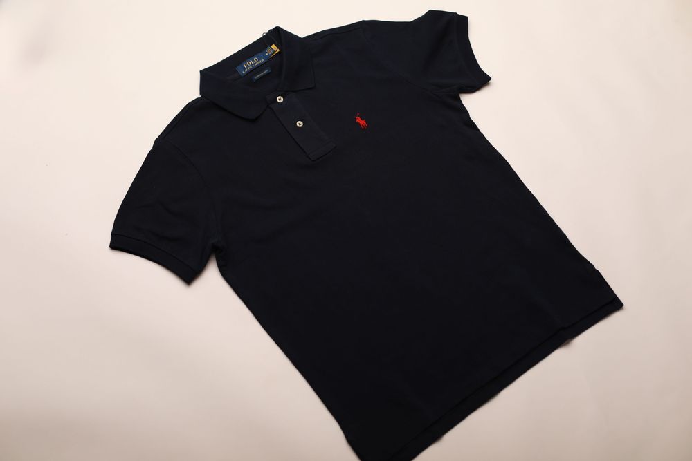 Polo Saint Laurent синие поло