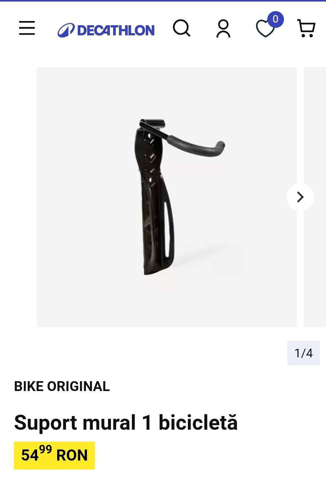 Suport de perete pt bicicleta