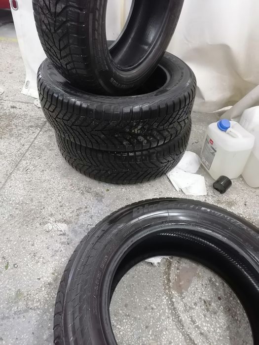 Anvelope în stare buna  iarna 215/60/16 dot 2019 și 3 jante tabla