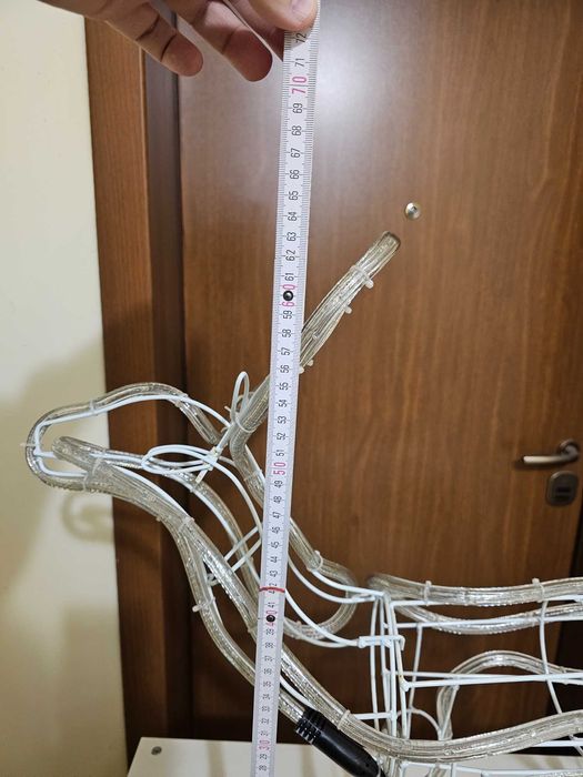 Еленче със шейна LED коледна украса