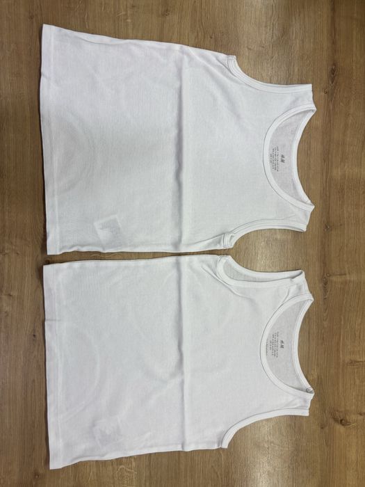 Set 3 x maiou alb, H&M, marimea 110-116