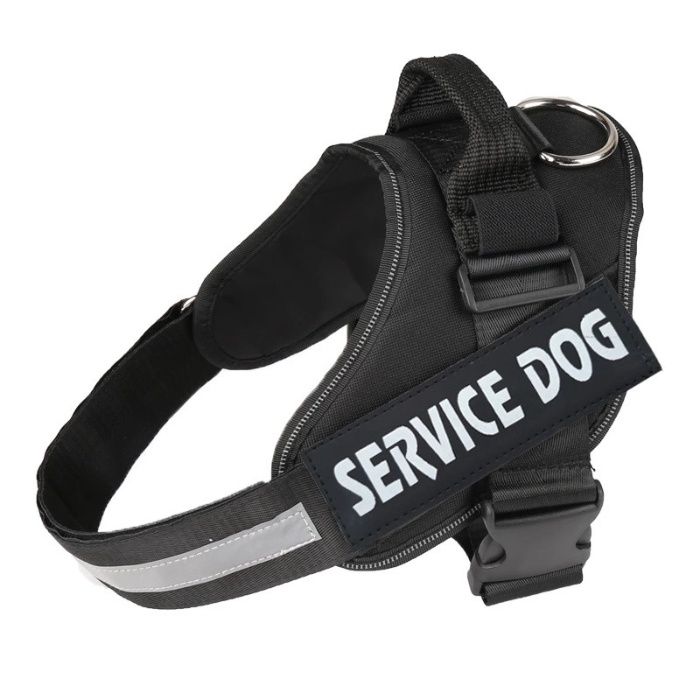 Нагръдник за куче Service dog, размери S, M, L, XL, XXL