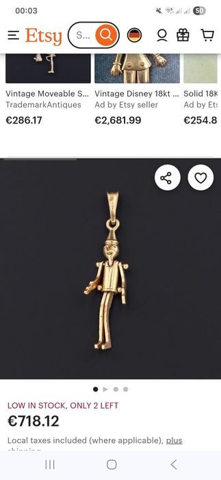 Pandantiv aur 14k