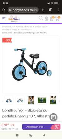 Bicicleta echilibru Lorelli și tricicleta