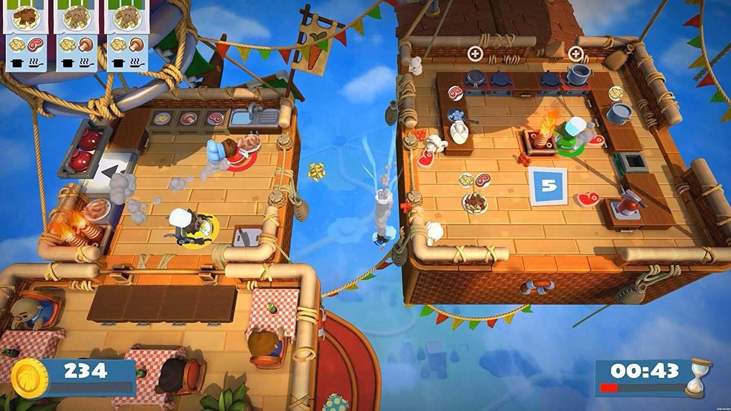 Overcooked! + Overcooked! 2 - Double Pack  , Playstation, PS4, PS5