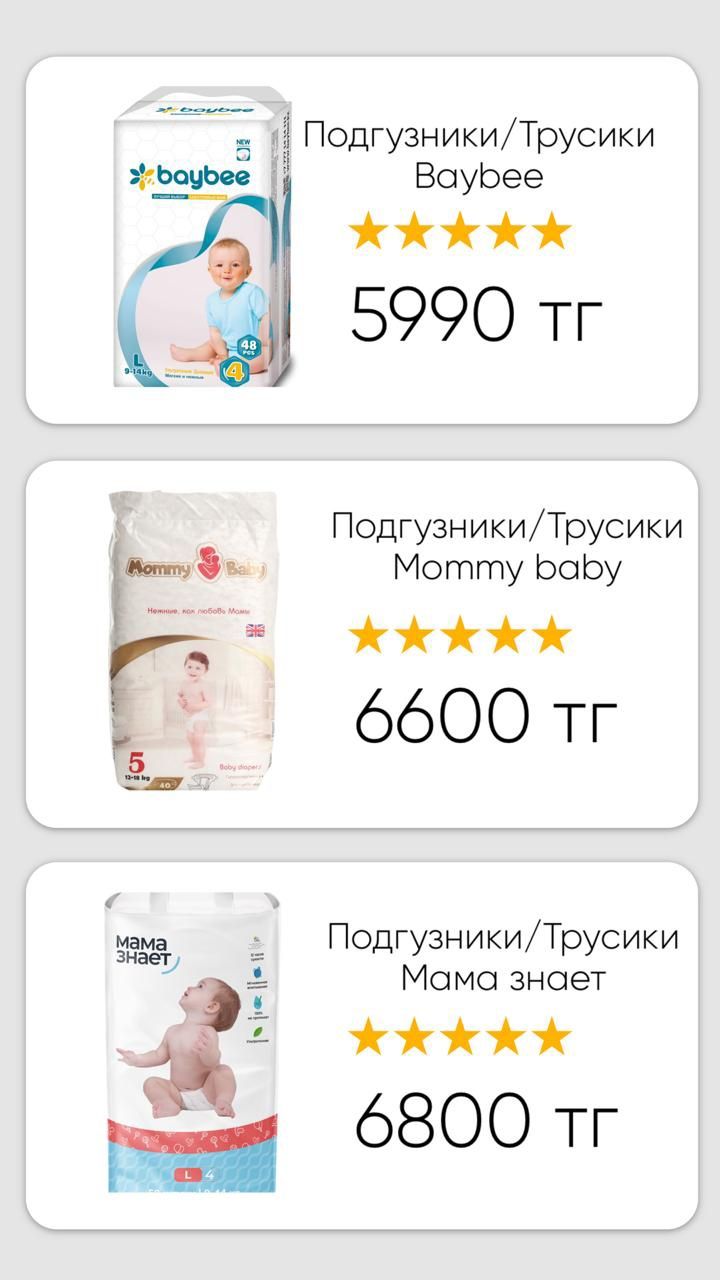 Подгузники Мама знает, Mommy baby, Baybee