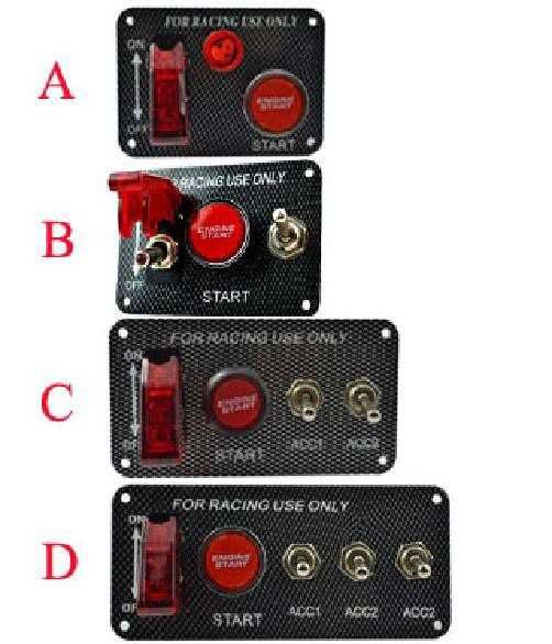 Панел с ключове type B - за спортни, рали автомобили, бъги