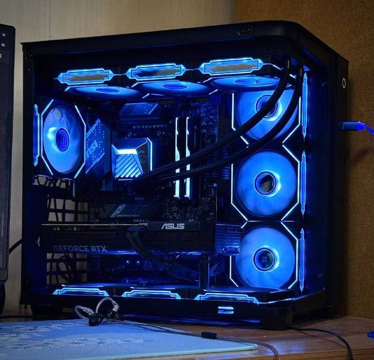 Системный блок, монитор, мышка клава 7800x3d 5070