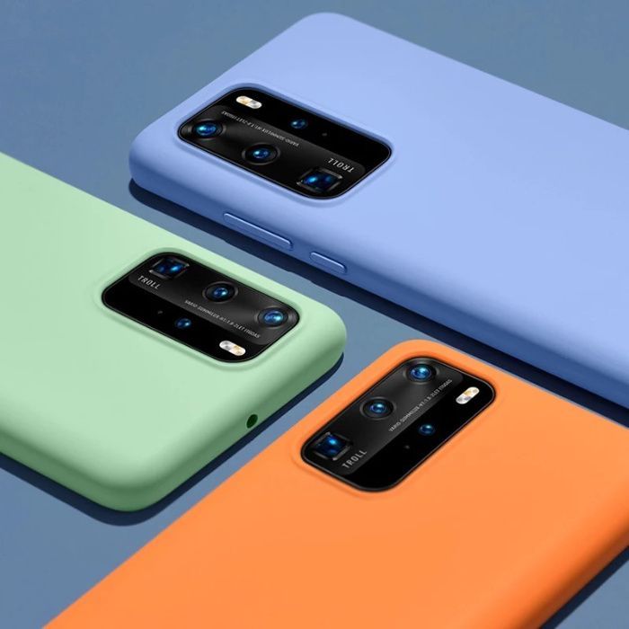 Husa cu din silicon cu microfibra pt. Huawei P40 / P Smart Z