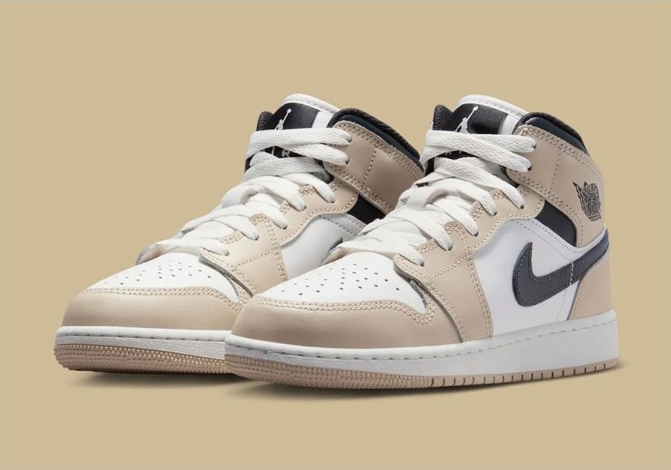 Jordan 1 mid "light tan" 40 originali noi