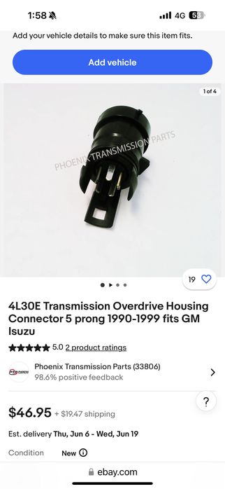 Букса за скоростна кутия 4L30E