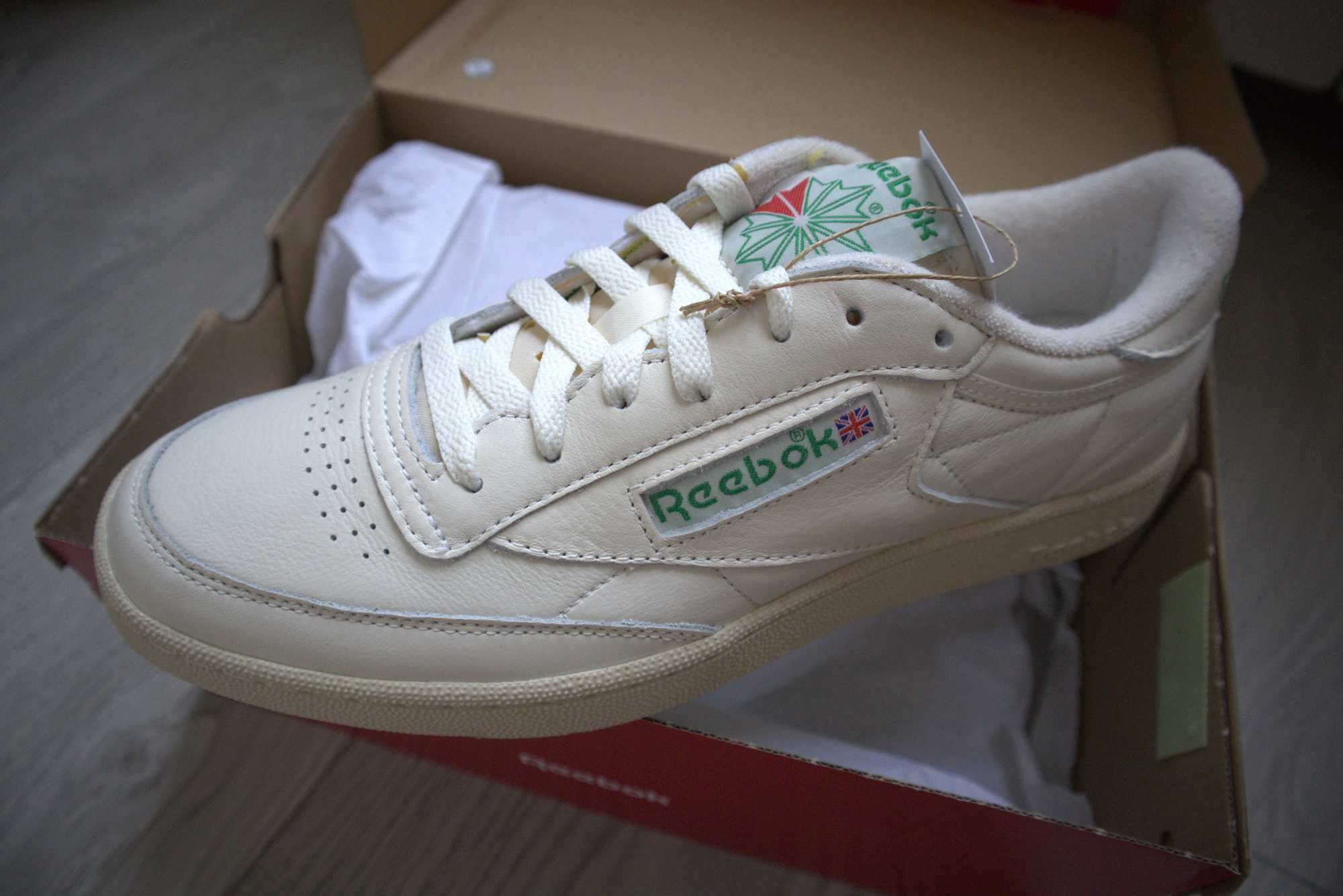 Мужские кроссовки Reebok Club C 85 оригинал, new US 8.5 US 9.5