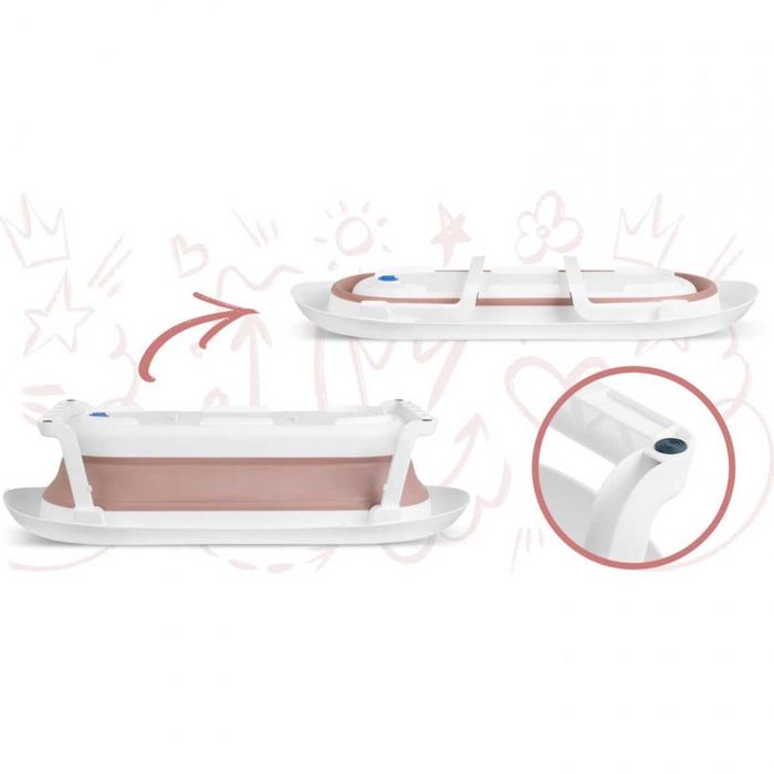 Cadita Pliabila pentru baie copii RicoKids cu senzor de temperatura