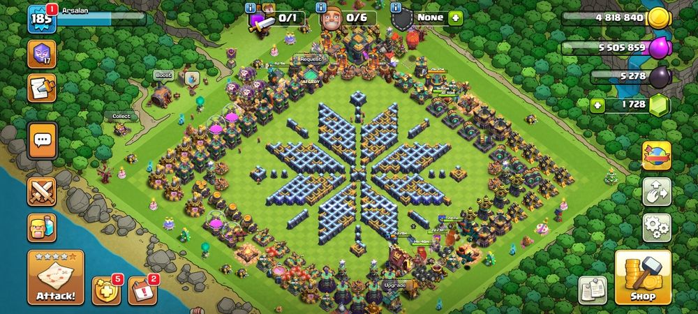 аккаунт clash of clan ратуша 14 макс