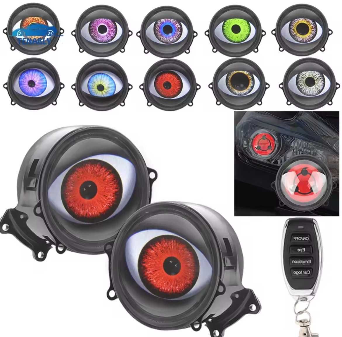 Комплект  Devil Eyes с 3-инчов LED дисплей, дистанционно управление