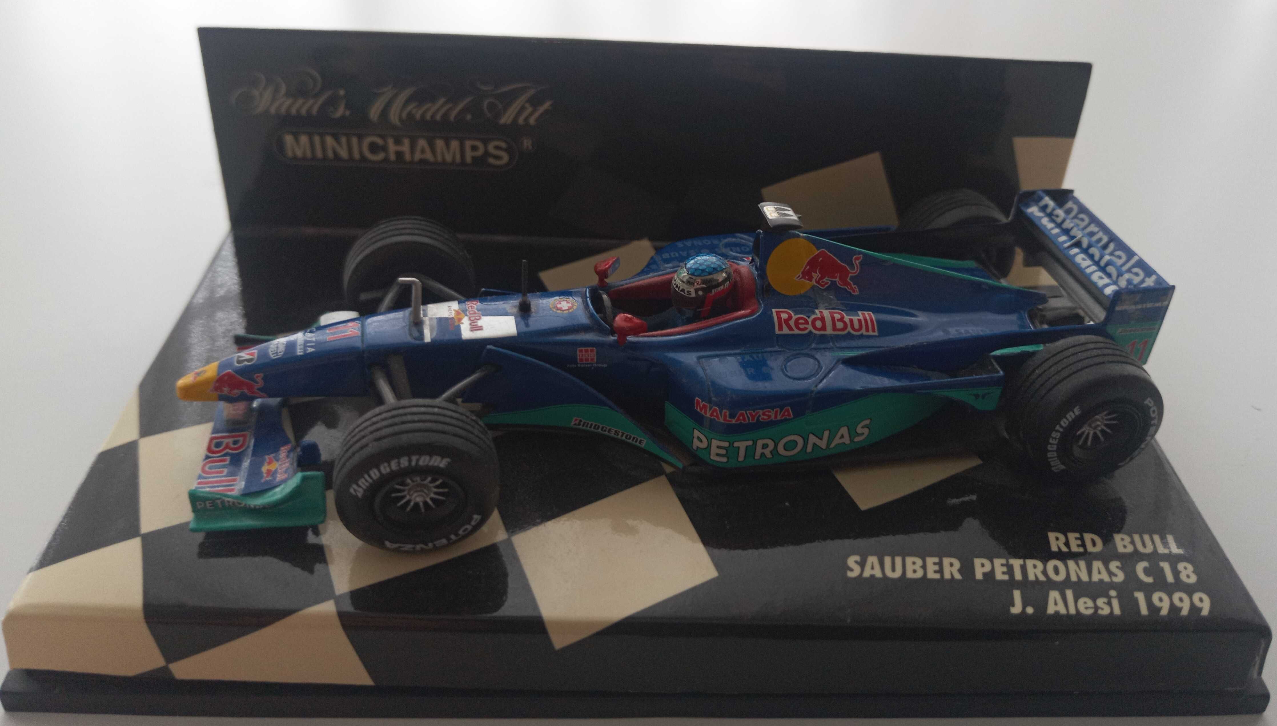 1/43 Red Bull Sauber Petronas C18 – Jean Alesi(1999) с автограф