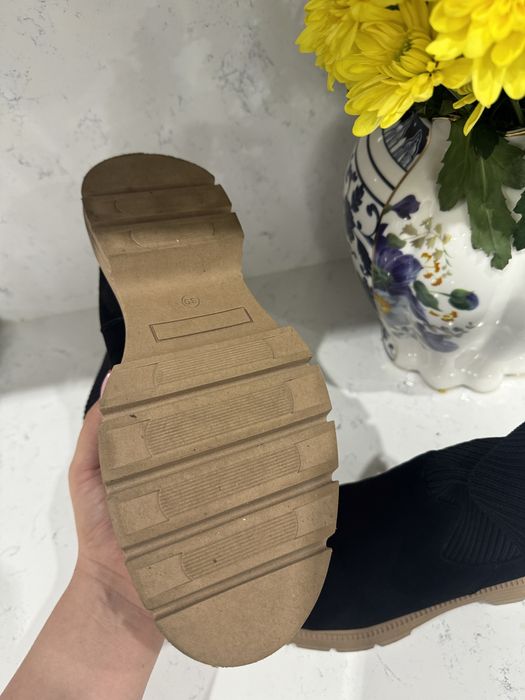 Боти Sara Pen естествена кожа