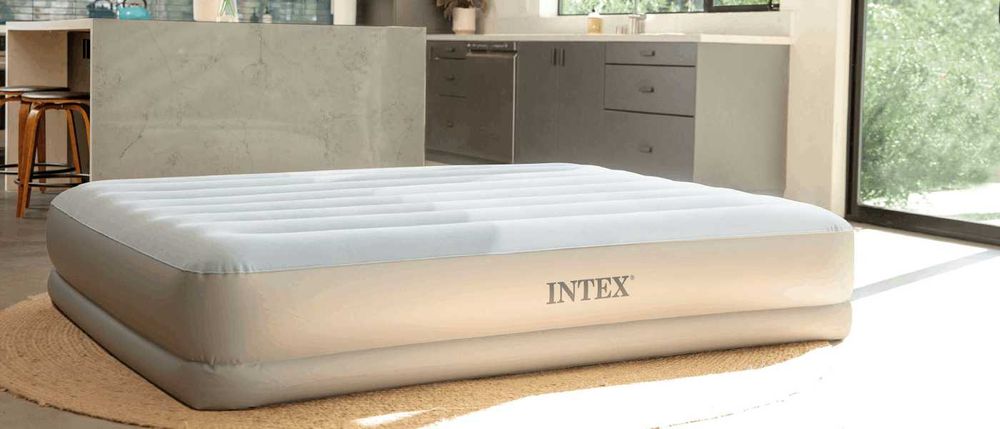 НАДУВАЕМ двоен ДЮШЕК легло, матрак спалня  203X152X36 СМ с USB помпа