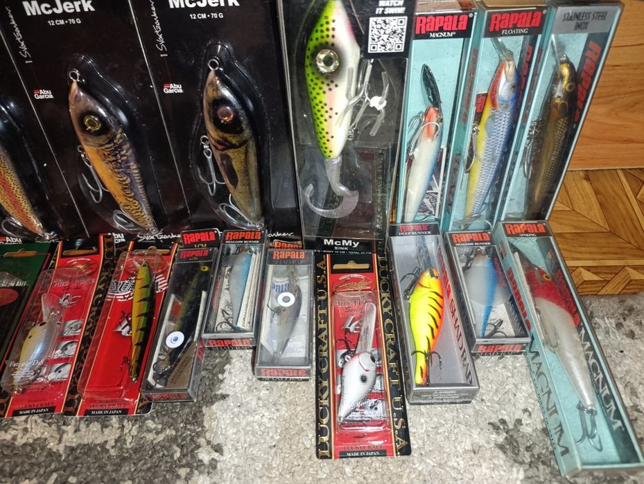 Rapala, Abu Garcia, Lucky Craft, Duo щука ,сом ,костур, пъстърва,кефал