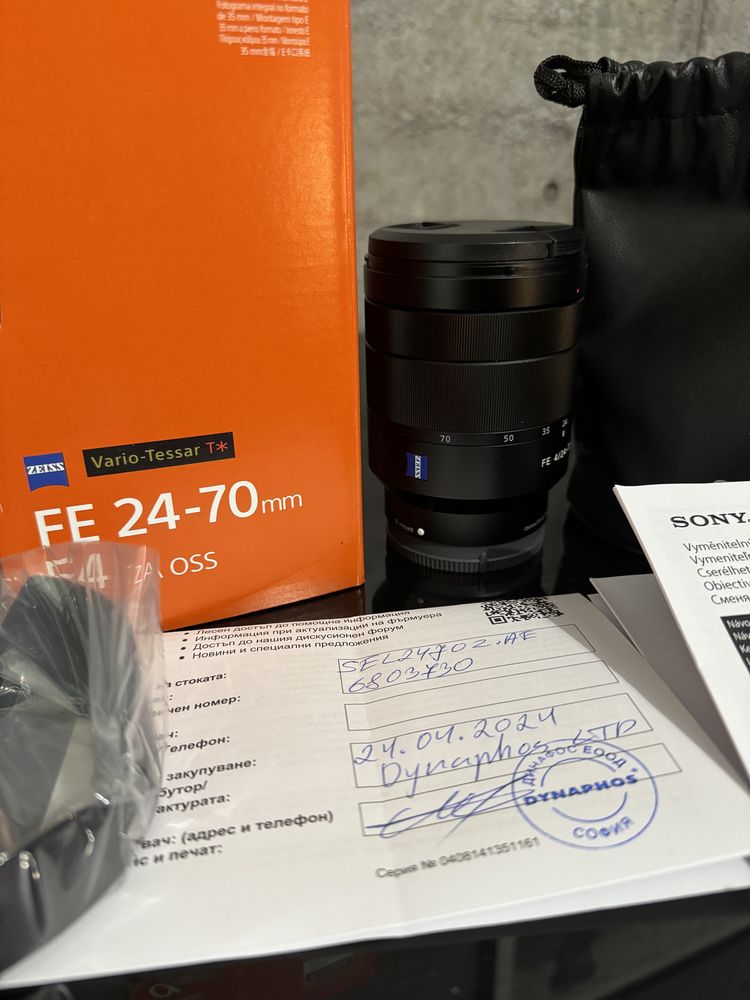 Нов обектив Sony FE 24-70mm f/4 OSS Vario-Tessar