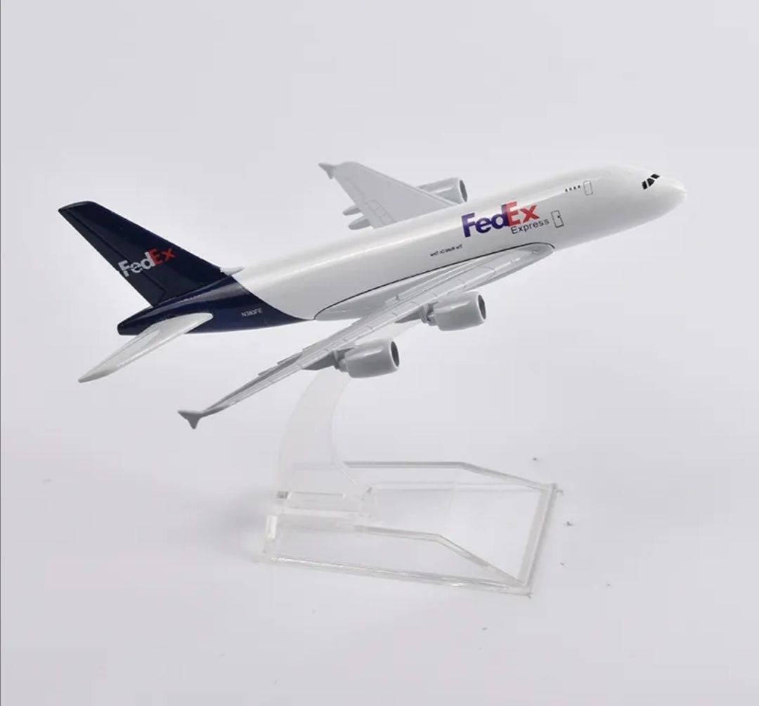 Macheta avion FedEx / metal / 16 cm