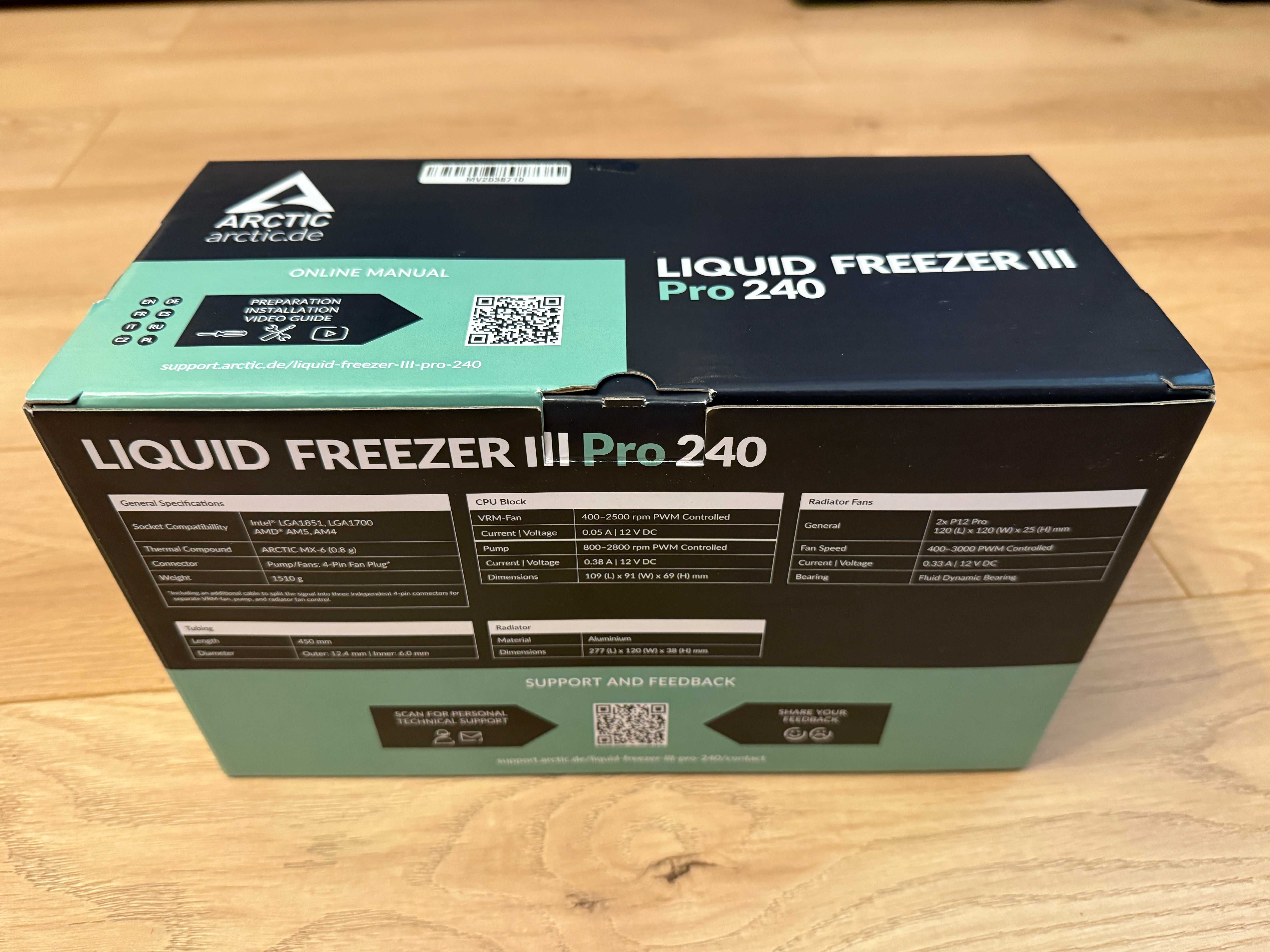 Охладител ARCTIC Liquid Freezer III 240 Pro - ACFRE00178A