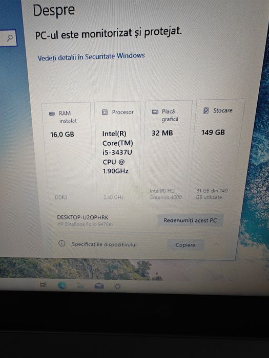 Laptop hp folio 9470m