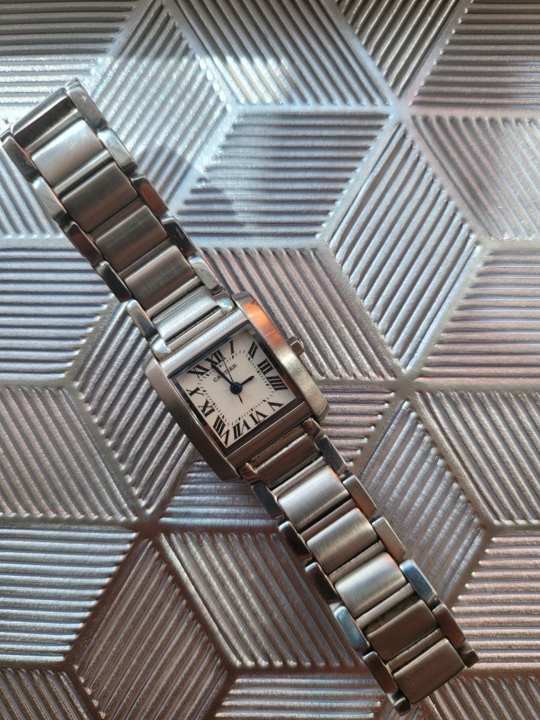 Cartier Tank Francaise Lady Edelstahl Damenuhr Ref. 2301 Klassiker