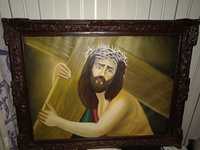 Pictura cu Isus pe panza