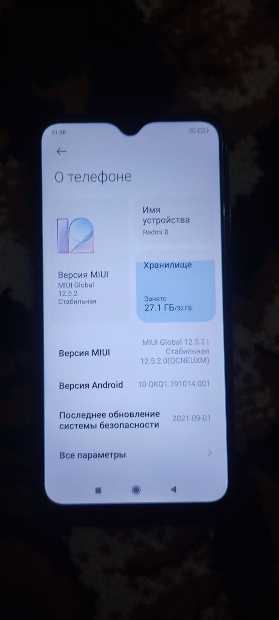 Redmi8 32gb holati yahshi