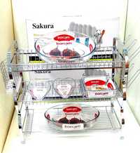 Сушилка для посуды 3размер фирма Sakura original полка стилаж