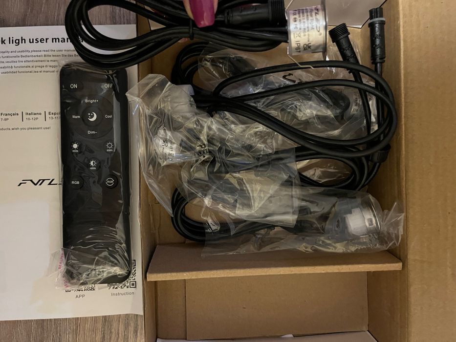 LED Вградено Осветление за Стълби/Тераса - 12V DC, RGB и Топло Бяло