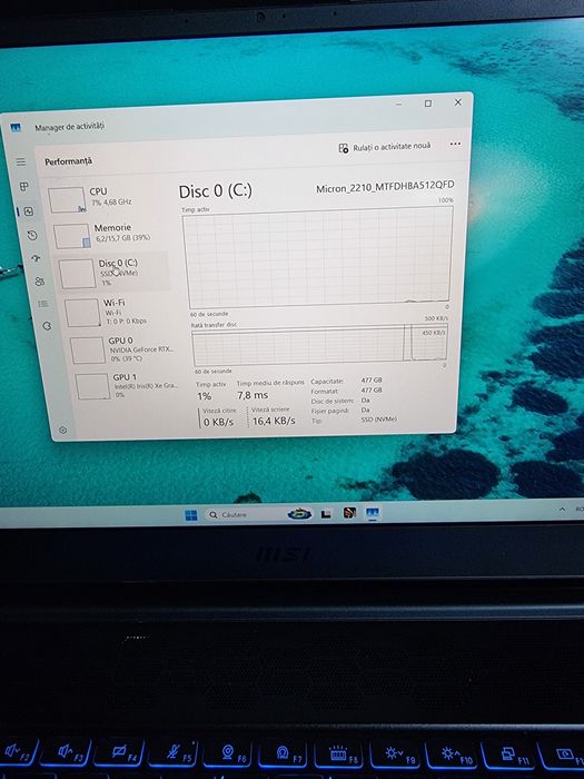 Laptop gaming, msi stealth , i7 gen 11, 16gb ddr4, 3060, ssd 512gb!