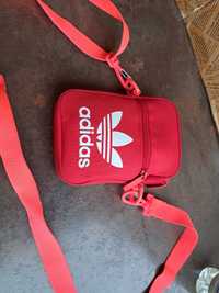 Adidas-малка червена чанта
