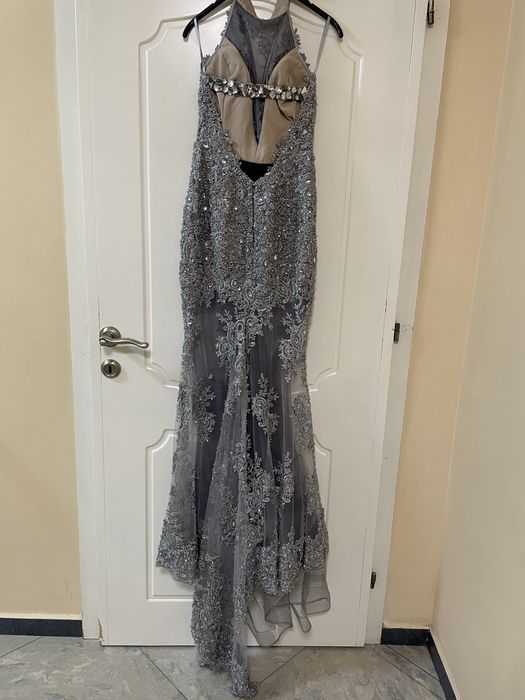 Официална дизайнерска поръчкова рокля + чанта LIZA KAIN