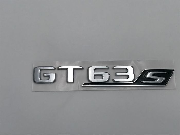 Emblema Mercedes GT63S crom/negru