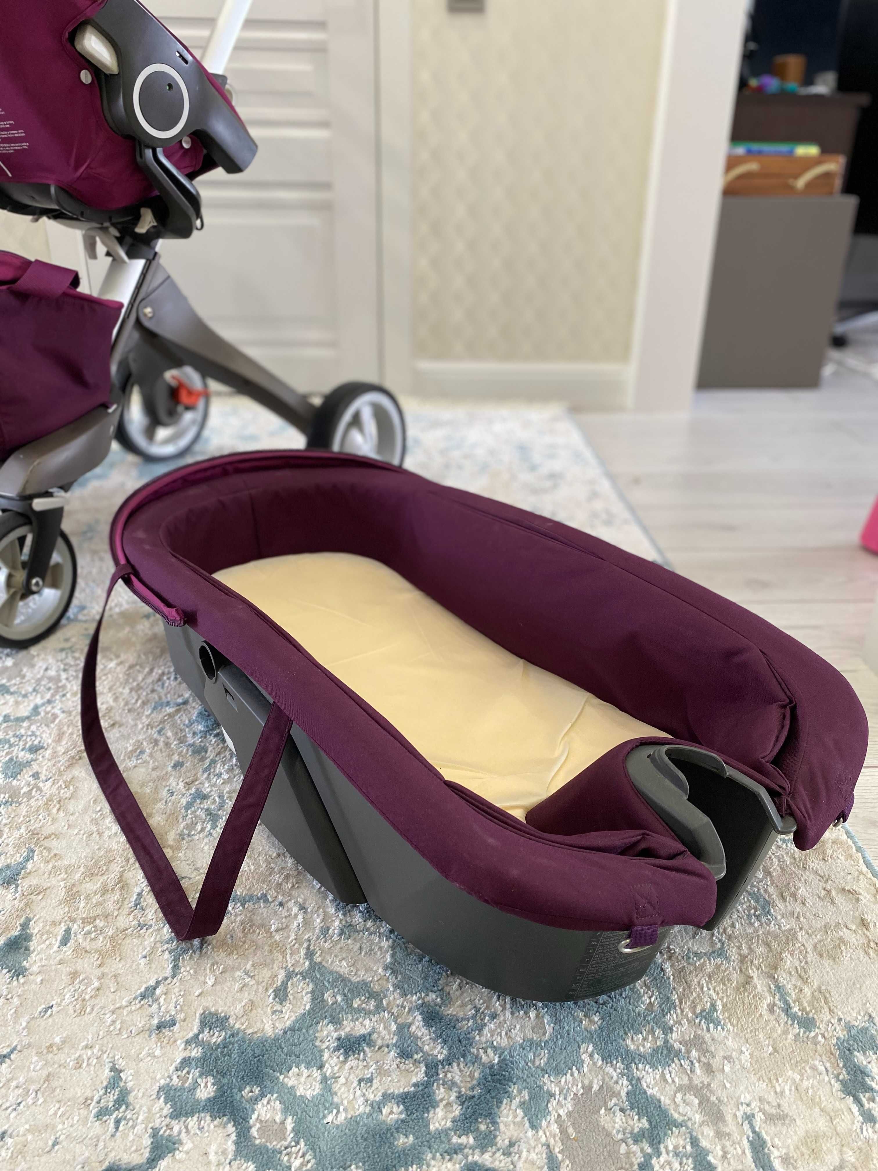 Коляска Stokke explore purple 2 в 1