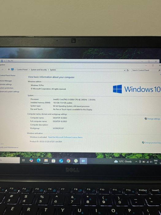 Vand Laptop Dell  Latitude-7480